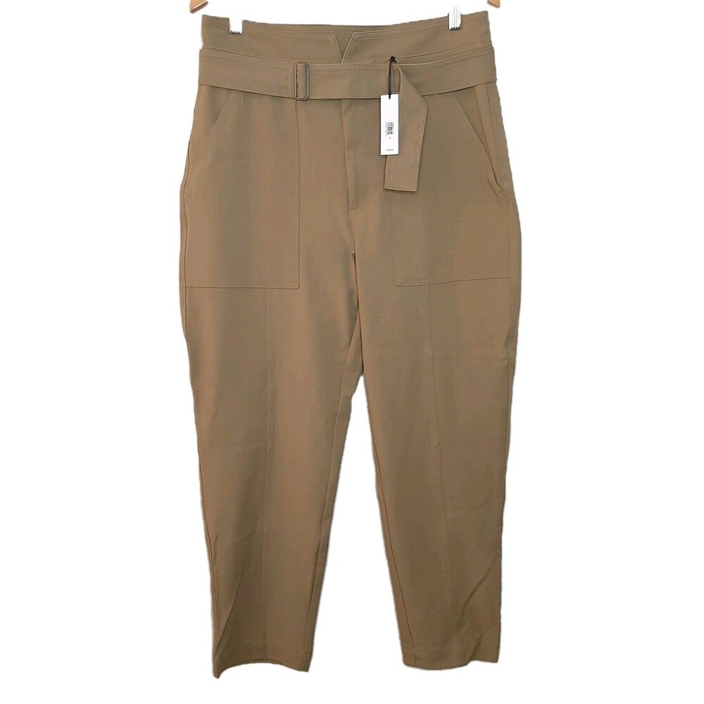 NEW Banana Republic Pants Brown Women Sz 12 Refined Utility Pant High Rise Crop